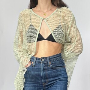 Mesh long cardigan cheap