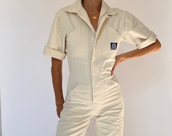 Vintage 1940s Minimal Boilersuit XXS/XS