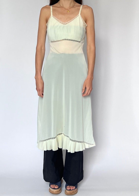 sheer white slip dress Elegant Lace Mesh Sheer White Slip Dress