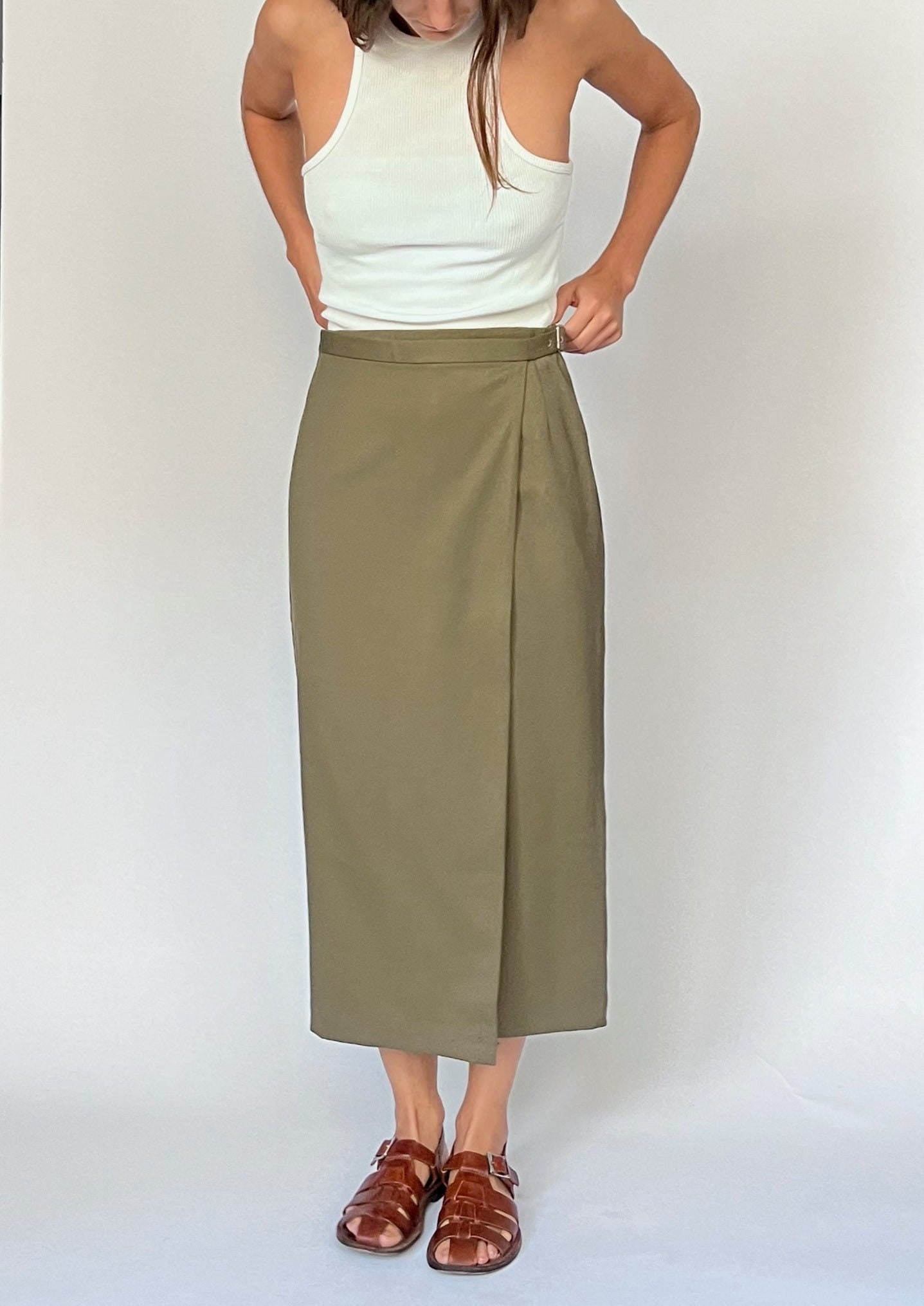 Long khaki top skirts 8x10
