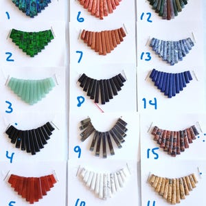 Variety of Stone Fan Sticks