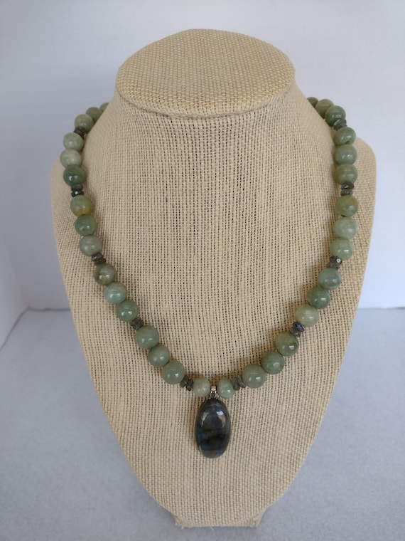 Sao Chow Jade South Jade Lazulite Imperial Jasper Pendant Necklace