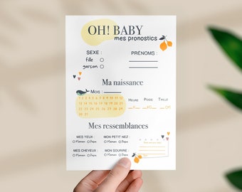 Carte Jeu De Pronostic B b Imprimer Pour Naissance Baby Shower Et carte-jeu-de-pronostic-b-b-imprimer-pour-naissance-baby-shower-et