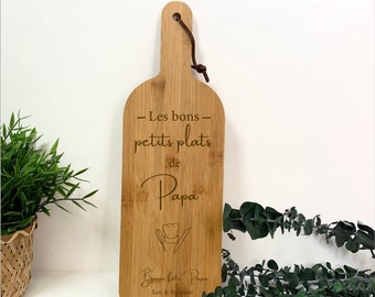 grande planche à découper papa - fête des pères - cadeau personnalisé