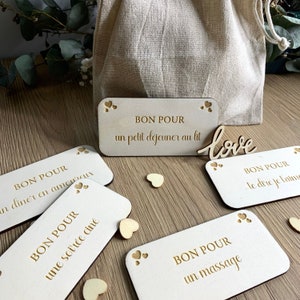 Jeu amour bons en bois couple st valentin