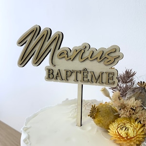 Cake topper - child's birthday - cake