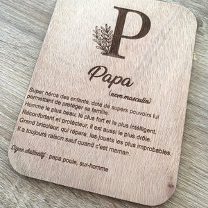 sinal de pai de madeira