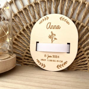 Plaque bracelet de naissance