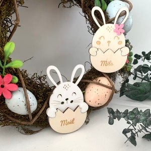 Easter bunny wooden and plexi shell image 3