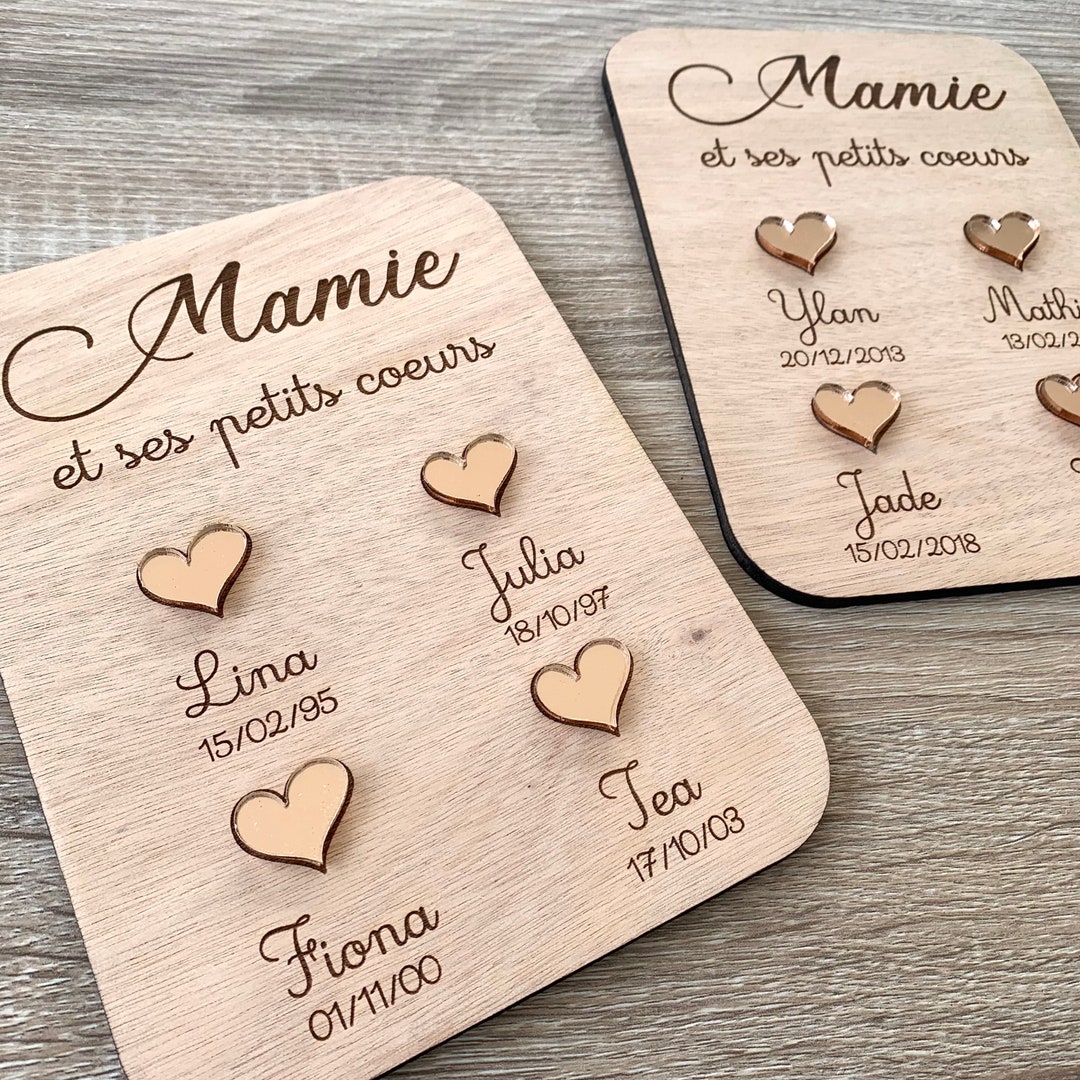 Body Bébé Personnalisé 'Je Suis Le Petit Cœur De Ma Mamie' - Coton 100% - Cadeau Naissance