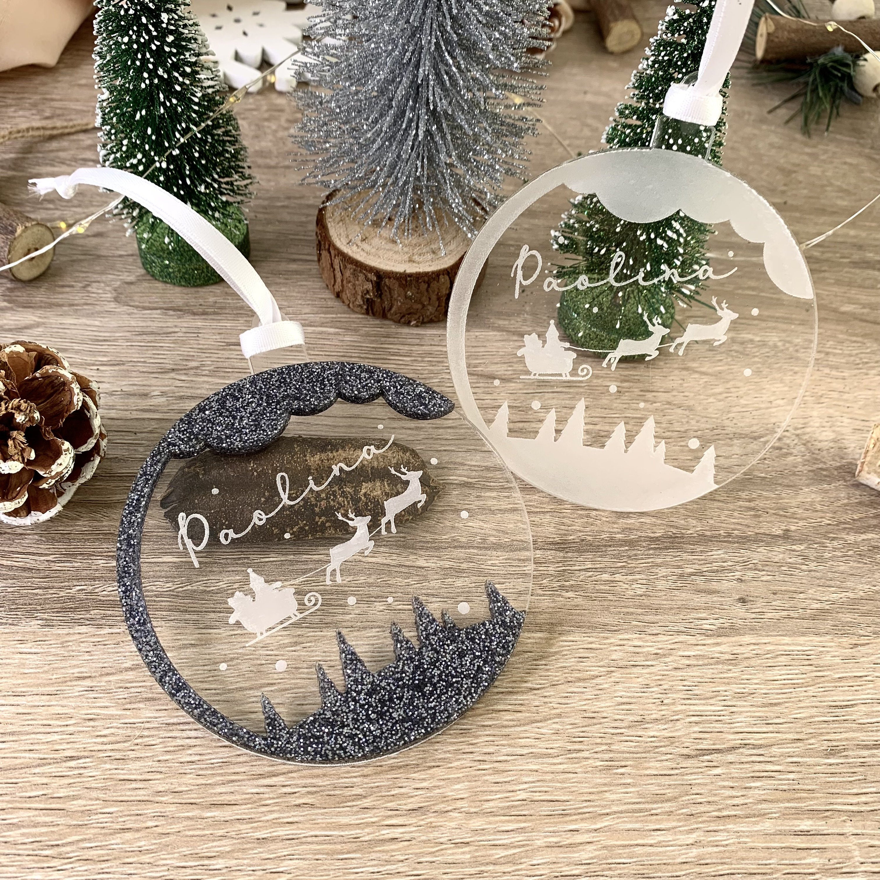 Clear Acrylic Christmas Ornaments, 3 20, Laser Cut, Acrylic Cut Out Shapes,  Christmas Decorations, Acrylic Christmas Ornaments Blank 