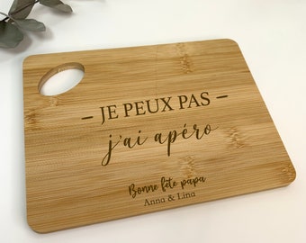 Planche apéro papa - fête des pères - cadeau personnalisé