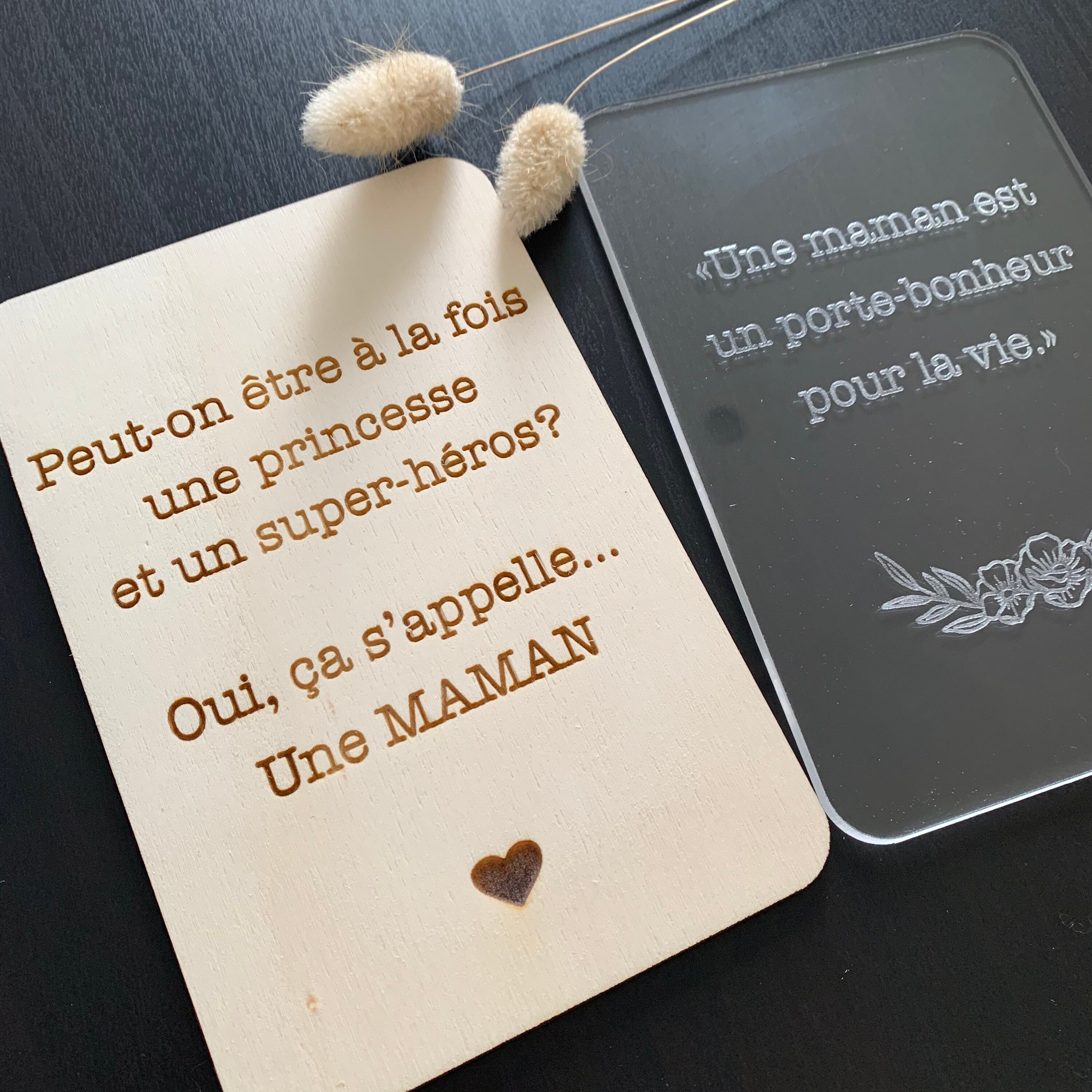 Pancarte Citation Maman Rectangle