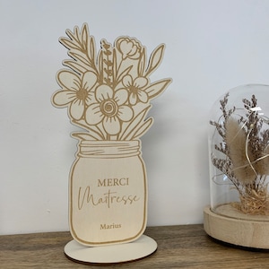 Wooden flowers - teacher gift - end of school year