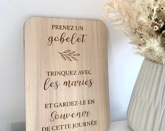 Pancarte mariage - cadeaux invités