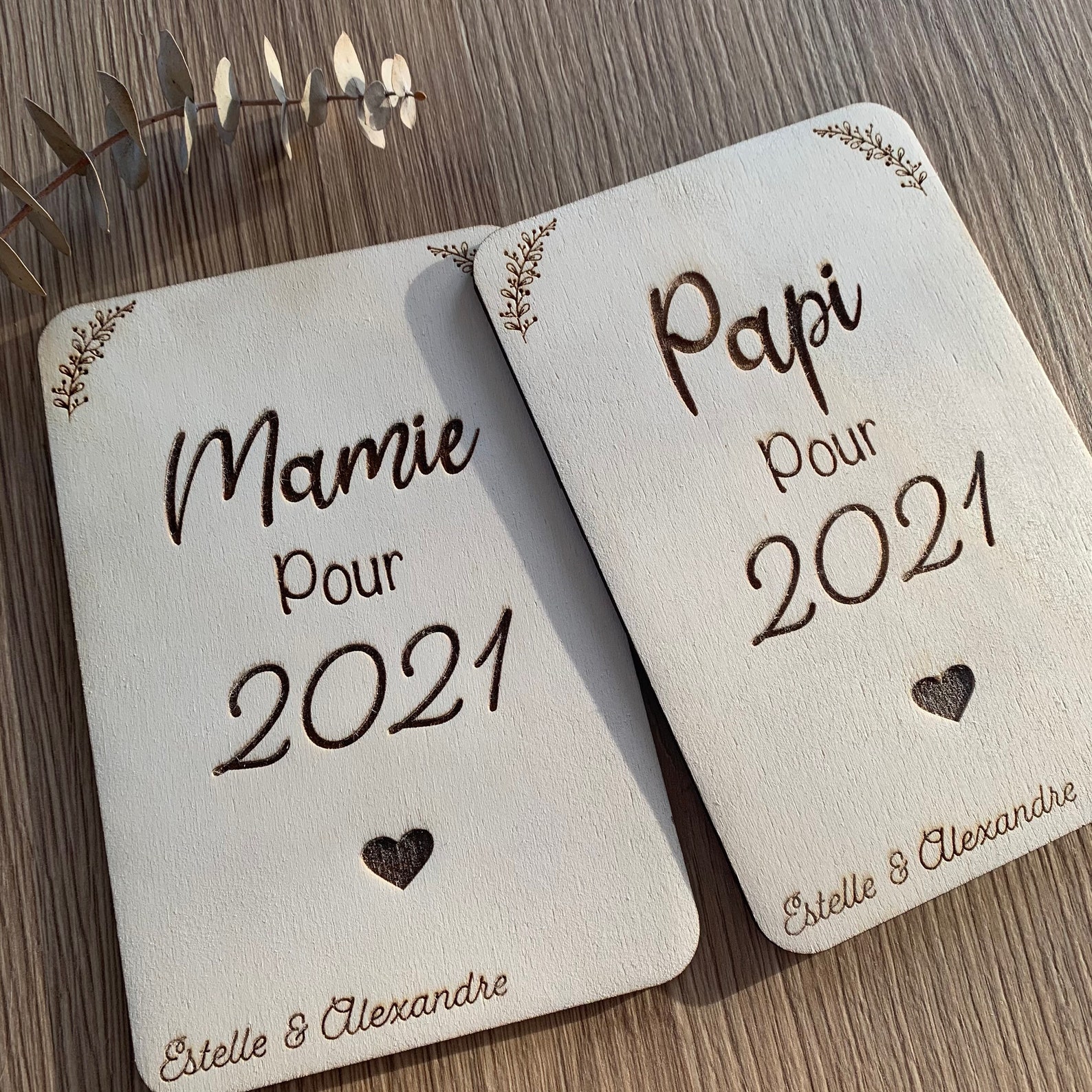 Carte bois mini nous annonce grossesse Etsy Carte bois mini nous annonce grossesse Etsy