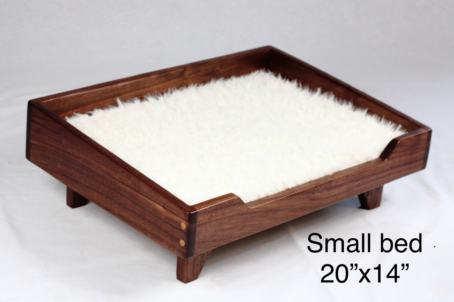 Modern Walnut Dog Bed Etsy