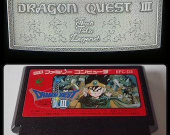 DRAGON Quest III - ENGLISH Translated - Famicom - new save battery - no repro - dragon warrior 3 t-eng nintendo nes ntsc dq3