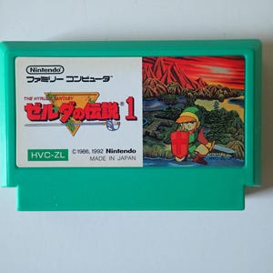 ENG - The Legend of Zelda - English version - Famicom - new battery - original cart - nes fc ntsc Zelda no Densetsu The Hyrule Fantasy