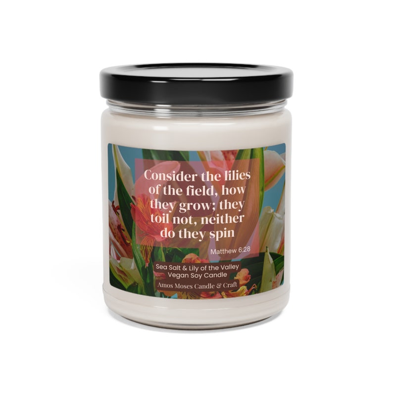Consider the Lilies Scented Soy Candle, 9oz zdjęcie 1