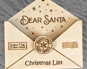 Christmas List Tree Decoration | List For Santa | Xmas Holiday Season | Christmas Tree Ornament For Kids | Letter To Santa