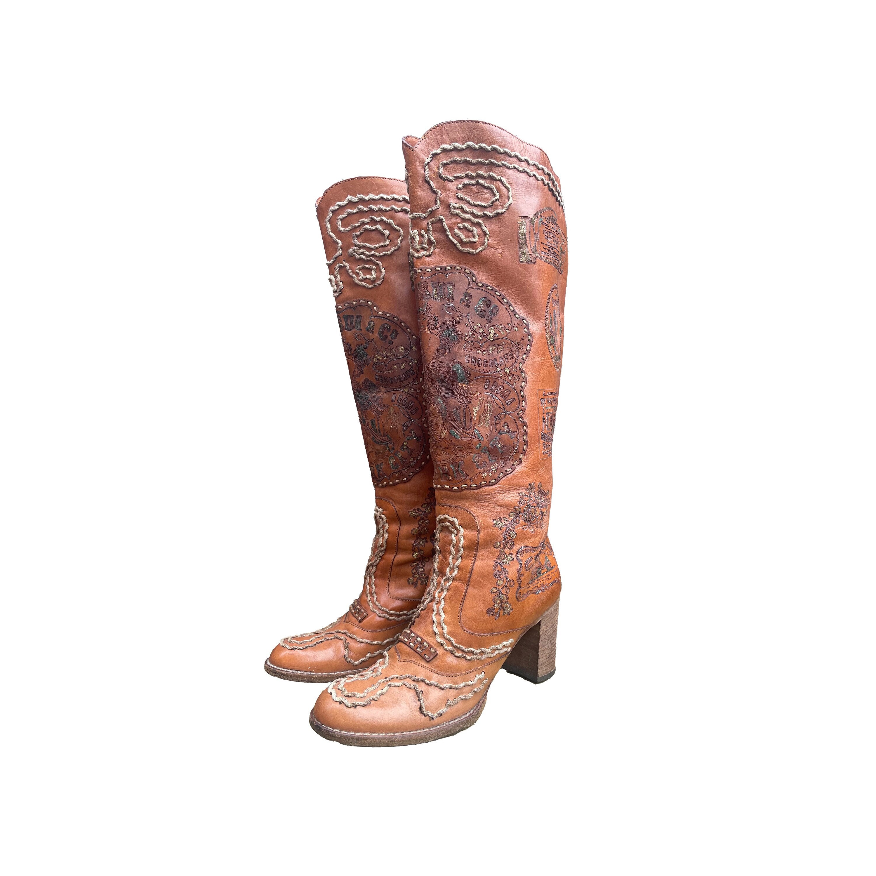 Old West Girls Purple Cowboy Boots Runway Anna Sui Boots