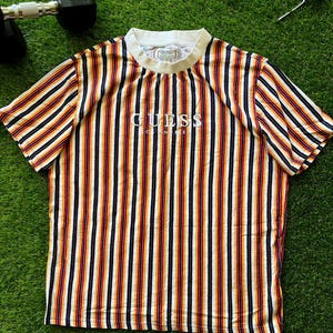 Fire Striped Guess Tee