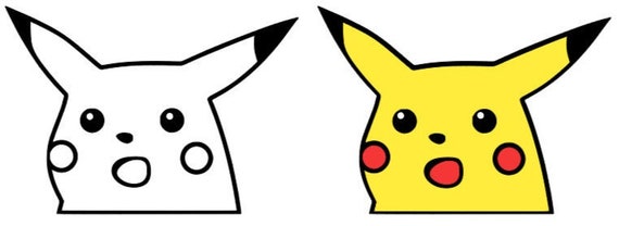 Surprised Pikachu Decal