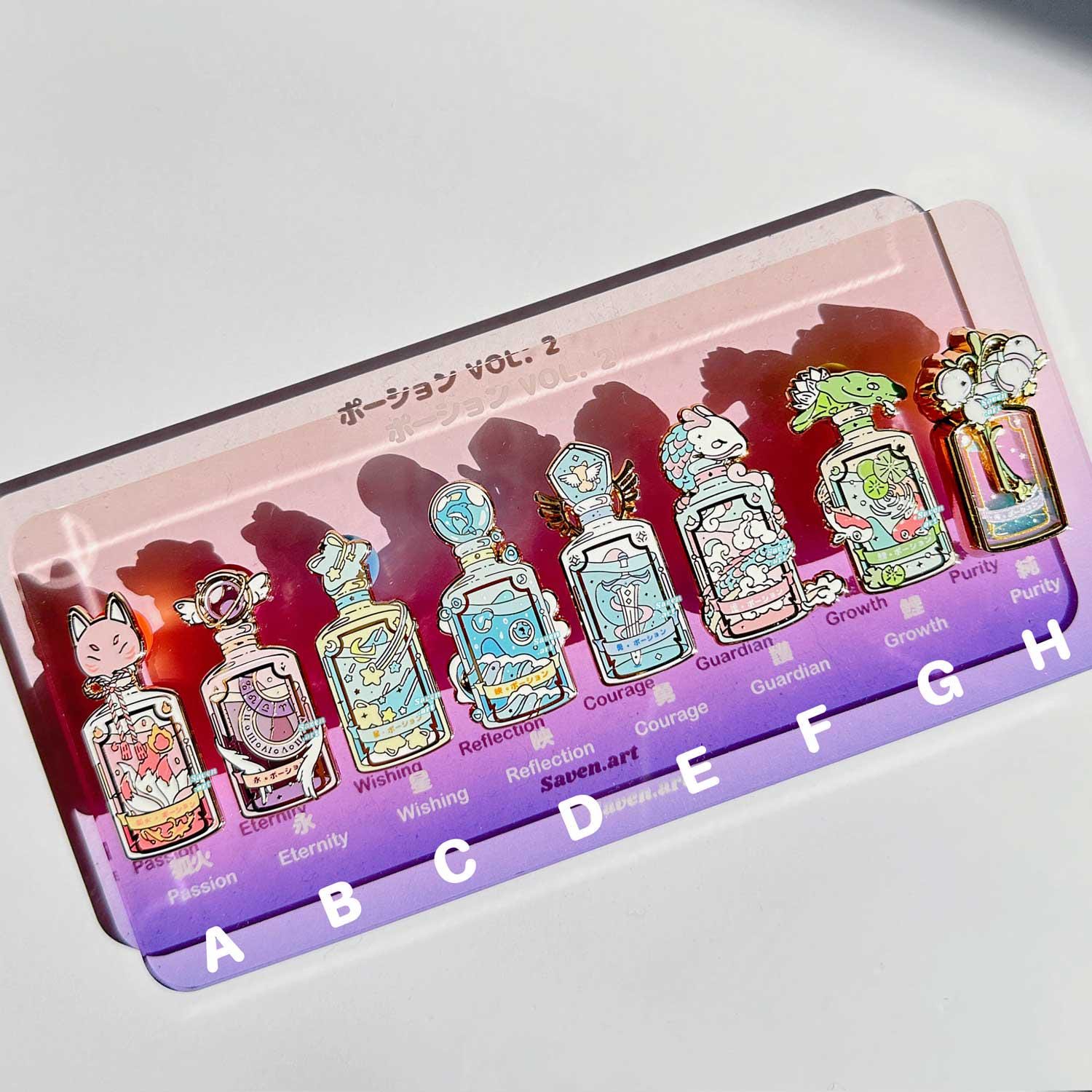 Épingle en émail, potions de sorcière, potions magiques, jolies épingles en émail, épinglette kawaii, potions enchantées 2.0