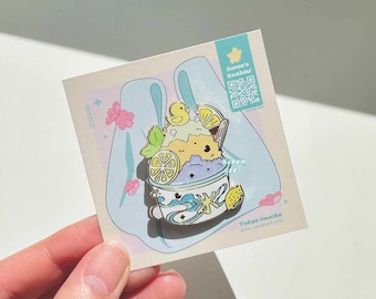 Lemonade, Cute ducky shaved ice, Tokyo Snacks, ramunes, cute enamel pins, foodie pins, kawaii lapel pin