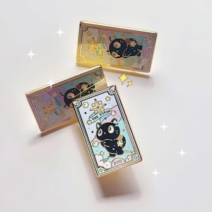 Emaille pin, tarotkaart, schattige emaille pins, kawaii reversspeld, Enchanted Potions 2.0