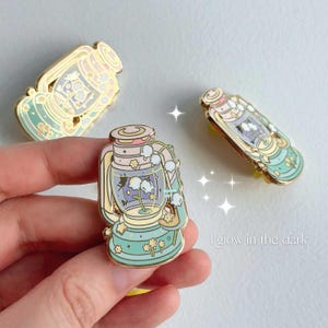 Enamel pin, Fairy Lantern, cute enamel pins, kawaii lapel pin, Enchanted Potions 2.0
