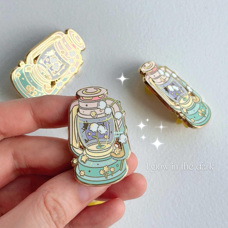 Enamel Pin, Fairy Lantern, Cute Enamel Pins, Kawaii Lapel Pin ...