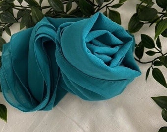 Chiffon Turquoise Shawl Cover Up Wrap Bridesmaid, Mother of the Bride, Mother of the Groom, Shawl Gift