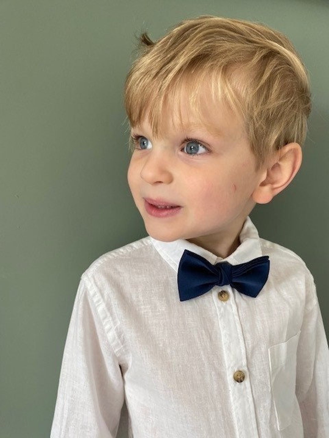 Navy Blue Bow Tie for Boys Page Boys Groomsmen Children Etsy