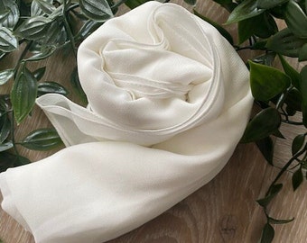 Chiffon Ivory Shawl Cover Up Wrap Bridal, Bridesmaid, Mother of the Bride, Mother of the Groom, Shawl Gift