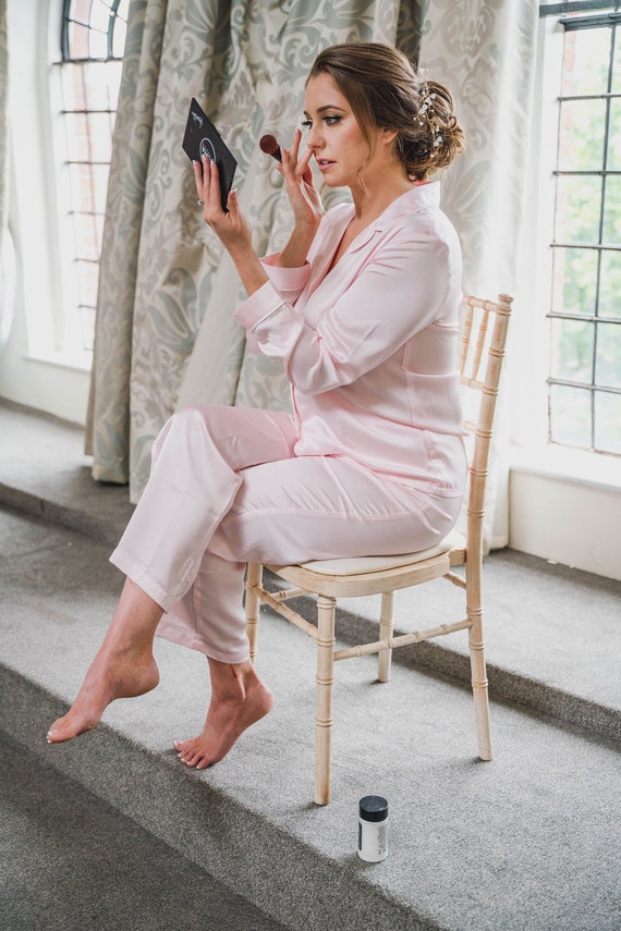 Buy Pale Pink Personalised Wedding Bridesmaid Pyjamas Womens Pale