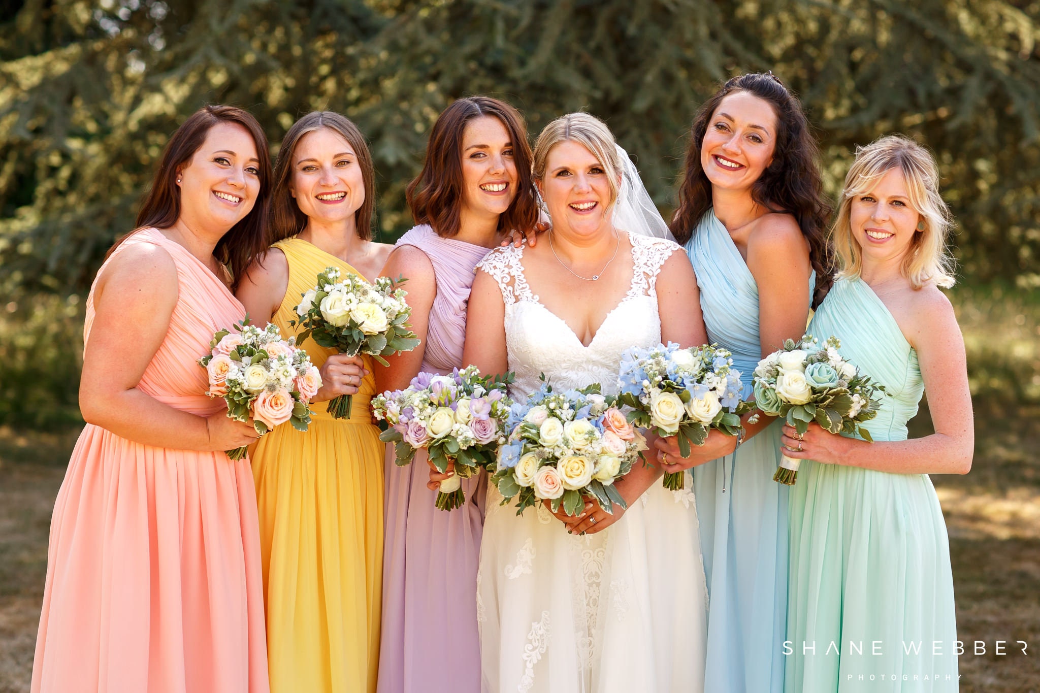 pastel bridesmaid dresses