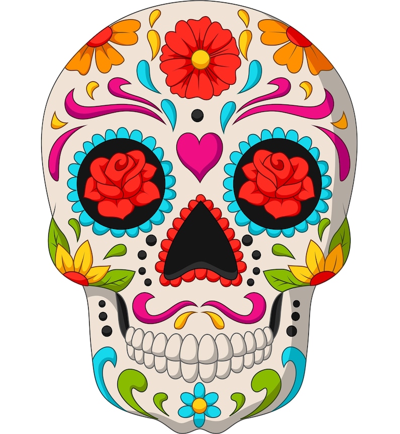 Cross stitch pattern PDF Instant Download Sugar skull