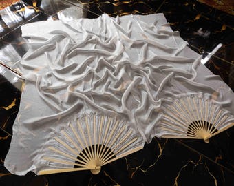White Witch - Regular Size Silk Flow Fans