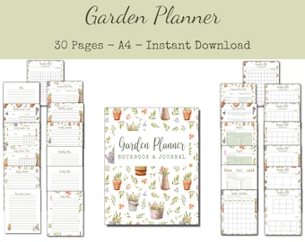 Vegetable Garden Planner – Printable Gardening Journal (Digital Download)