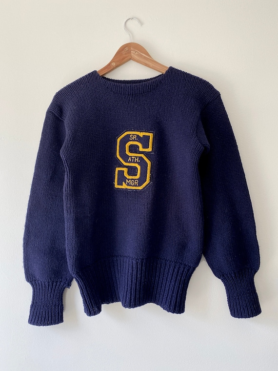 Vintage Cheerleader Sweater Uniform 100 Virgin Woo… Gem