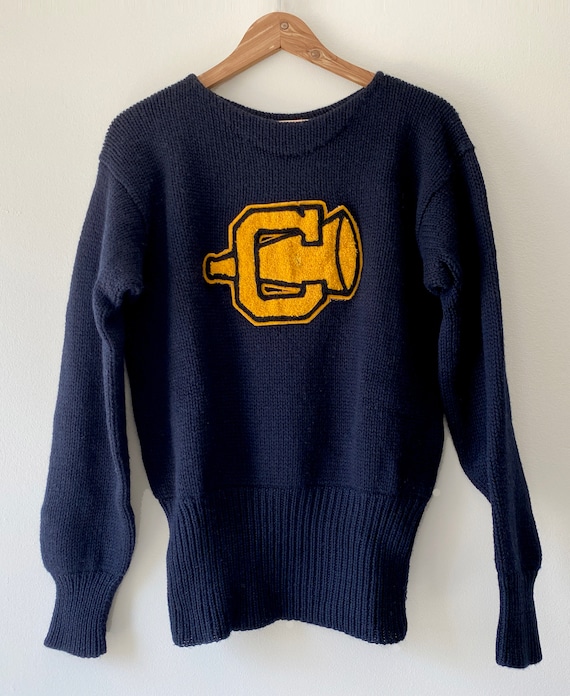Vintage Cheerleader Sweater Uniform 100 Virgin Woo… Gem