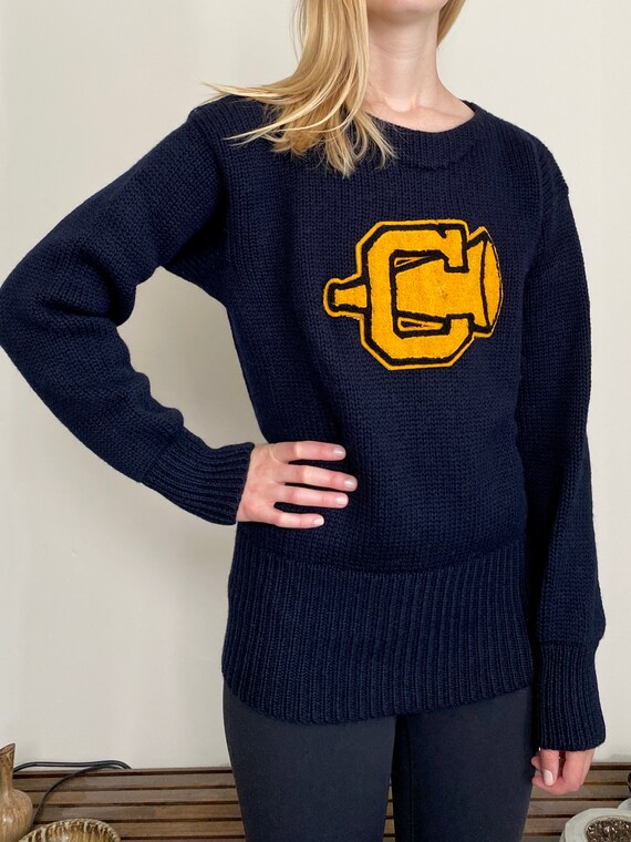 Vintage Cheerleader Sweater Uniform 100 Virgin Woo… Gem