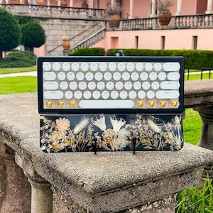Ready to Ship! Bluetooth Real Fruit and Flower typewriter style keyboard
