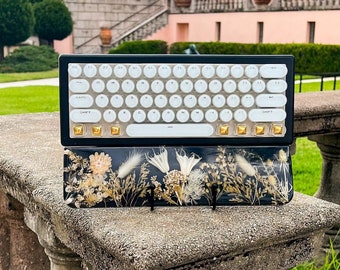 Ready to Ship! Bluetooth Real Fruit and Flower typewriter style keyboard