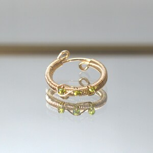 Handmade Beaded Wire Ring