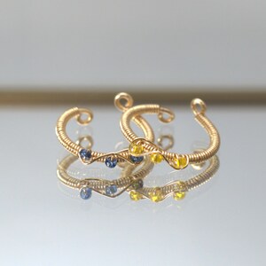 Handmade Beaded Wire Ring