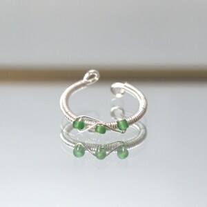 Handmade Beaded Wire Ring