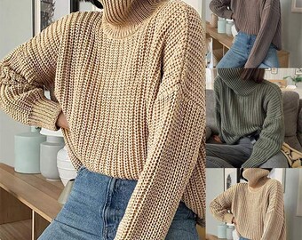 Oversize Turtleneck Etsy